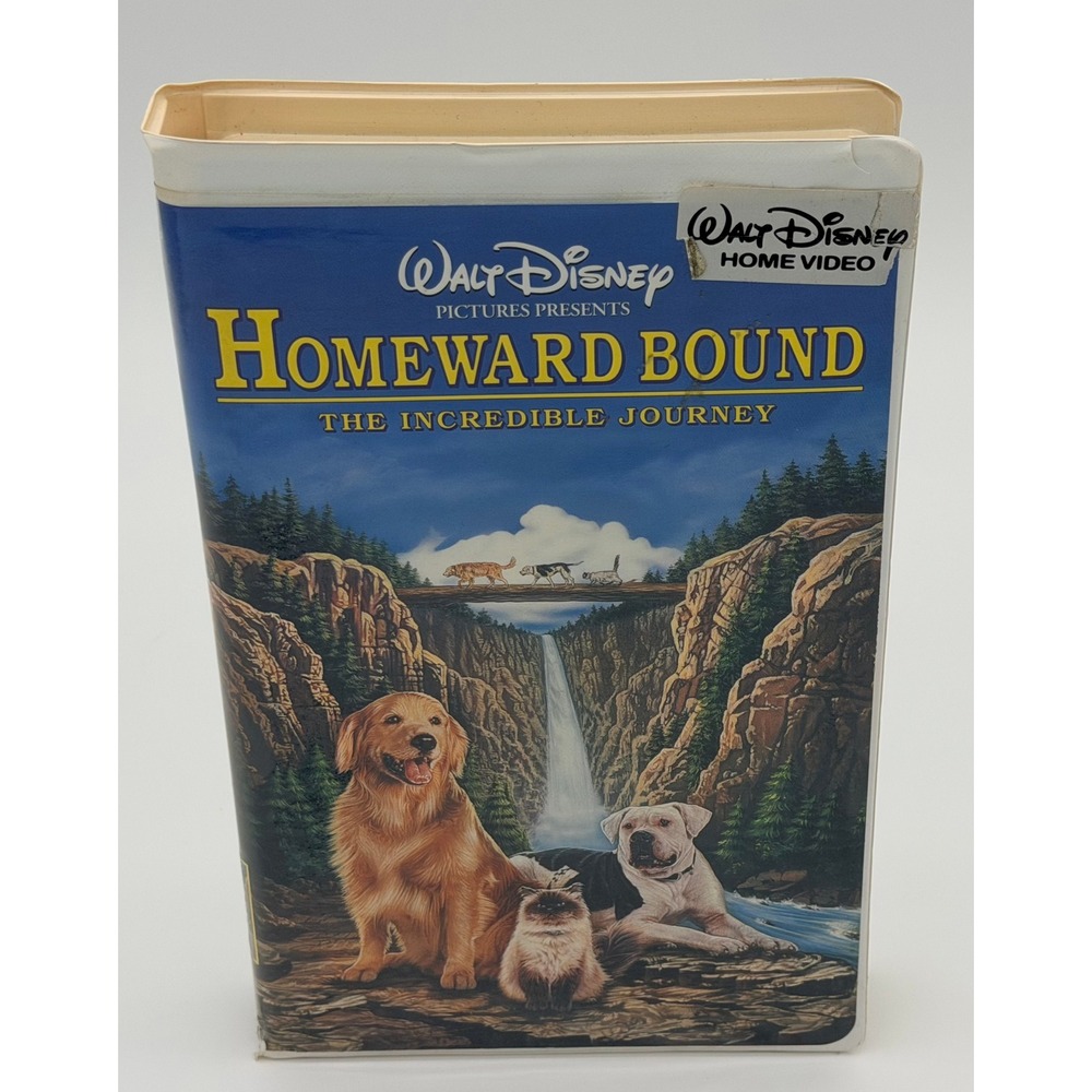 Walt Disney Homeward Bound The Incredible Journey VHS 1993 Clamshell Case